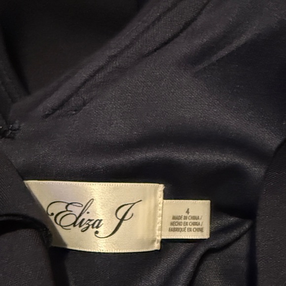 Eliza J Navy Ruffled Dress - Picture 5 of 5